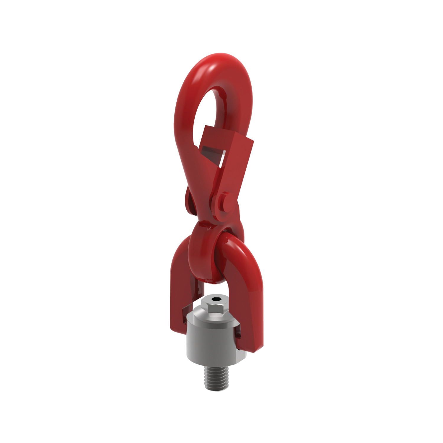 Double Swivel Hooks  Male Double swivel lifting shackles, loads up to 2.5 tons per ring.