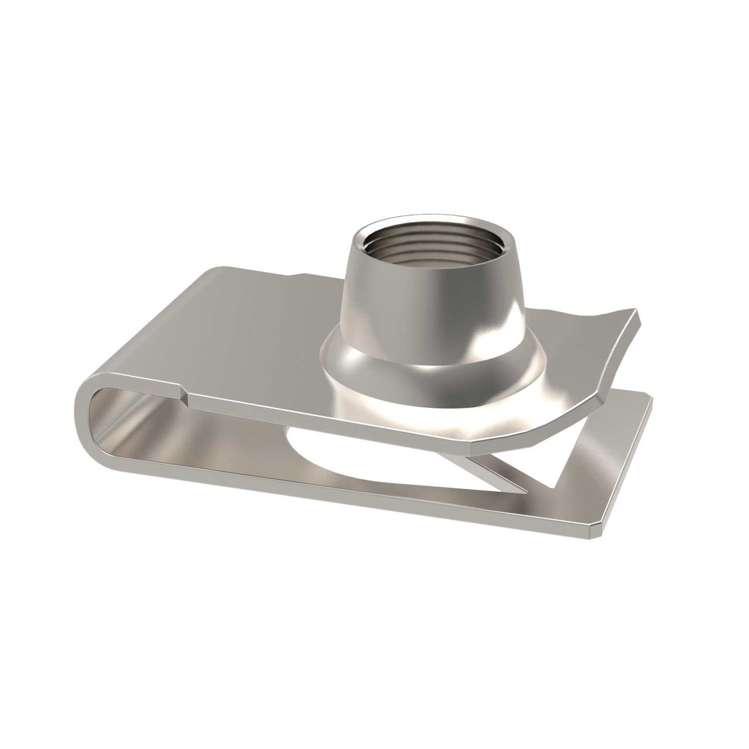 Sheet Metal Nuts Zinc plated clip nuts for use in sheet metal. They provide a degree of adjustment to assist screw alignment.