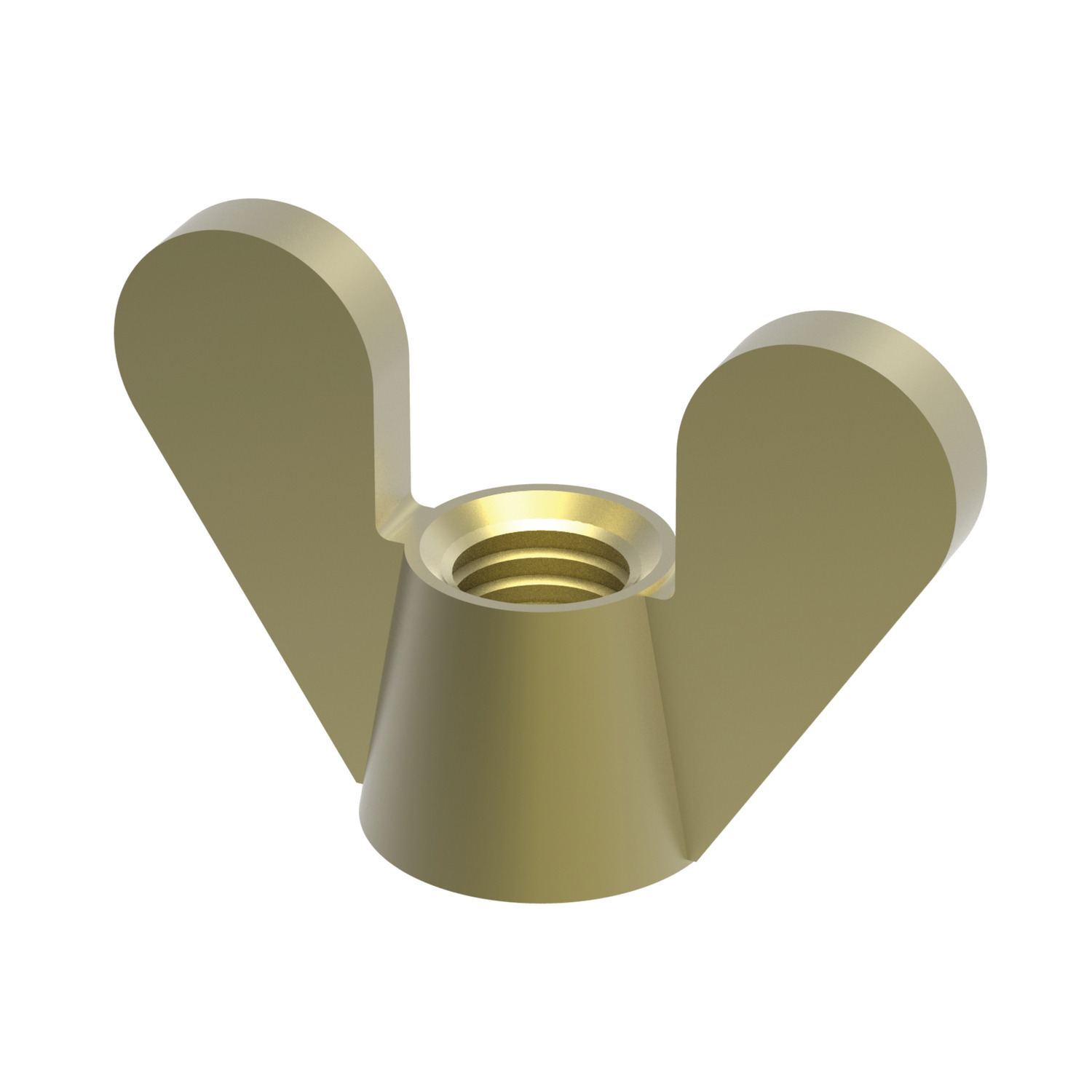 Product P0328.BR, Wing Nuts Female thread - brass / 